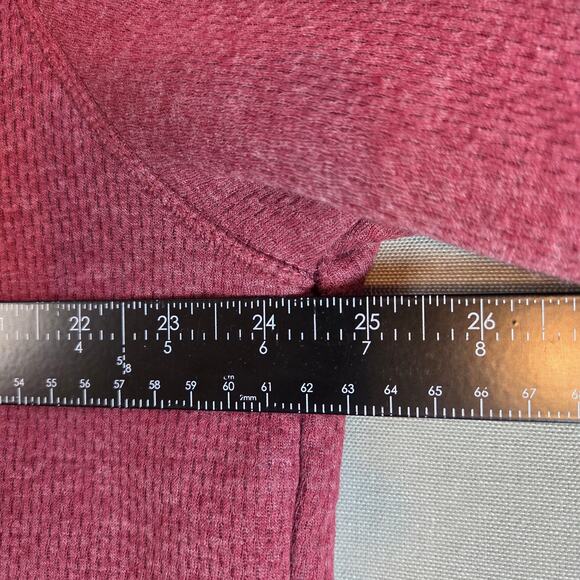 Coleman Sherpa Lined Snap Pullover Sweatshirt Men’s XL Maroon Fleece - Picture 9 of 12